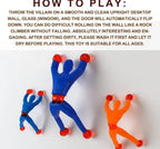 Pack Of 20 Sticky Spider Man Climbing Wall Toy For Kids Sticky Wall Climbers Spider Men Toys (Random color)