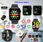T500 Bluetooth Smart Watch Heart rate monitor Sports fitness tracking for Men and Women (Random Color)