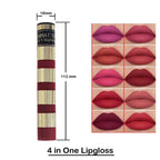 4 in 1 glossy lip gloss (random color)