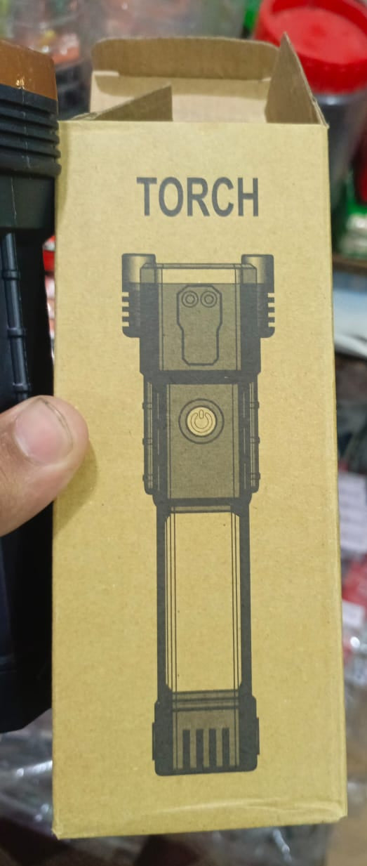 High-power Led Flashlight Rechargeable And Multifunctional For Your Lighting Needs (random Color)