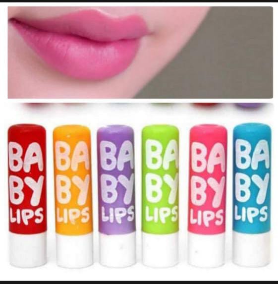 Tinted Lip Balm, Baby Lips Magic Chapstick (Pack of 3) (Random Color)