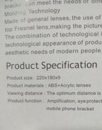 F3 Mobile Screen Magnifier | Enlarged Mobile Screen Amplifier Large Screen Eyes Protection | Size 8 Inch (Random color)