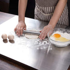 Stainless Steel Cutting Board! 🔪✨   Durable, hygienic, and easy to clean—perfect for all your chopping needs. A must-have for any chef! - Size: 41x33Cm