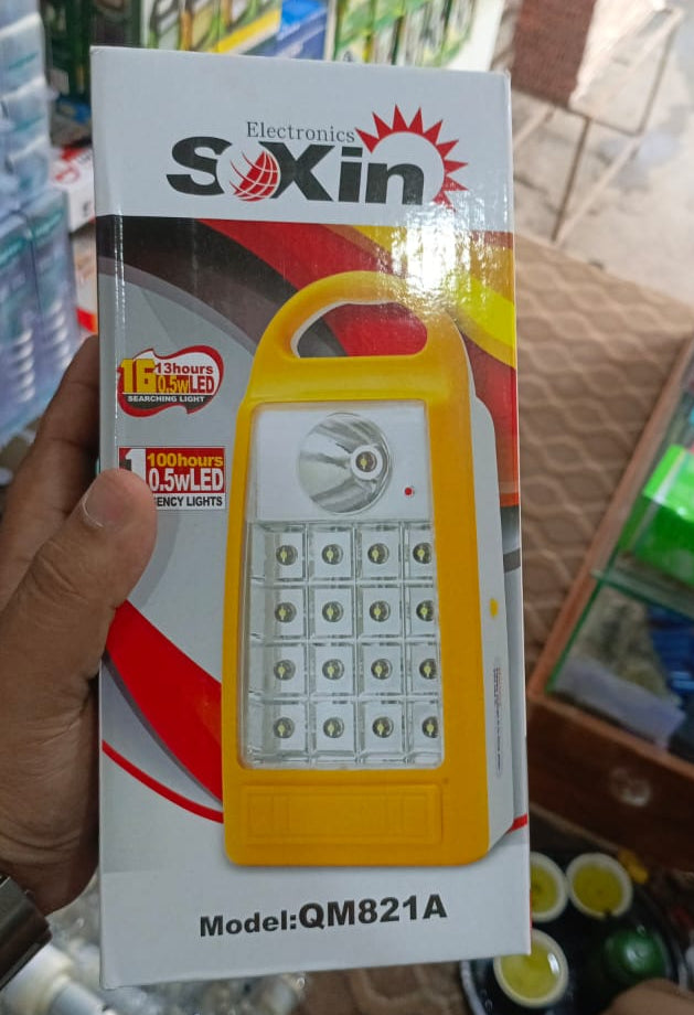 Multifunction Rechargeable Emergency Light (QM821A)  (Random color)