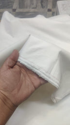 2 Piece OFF WHITE  UNSTITCHED FABRIC Gents Cotton