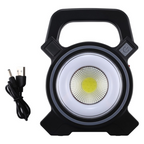JY-819A 10W Solar Rechargeable White Light COB LED Work Light, Handheld Camping Lamp with Solar Panel