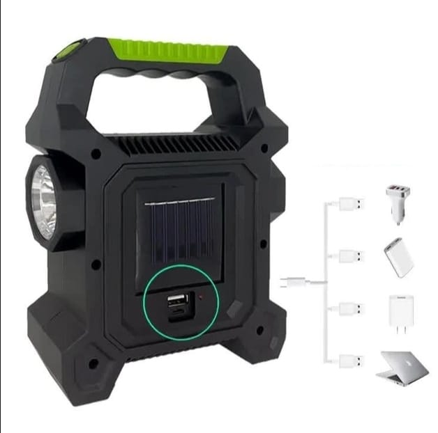 Multifunctional Solar Portable Emergency Lamp JY-258a | LED Torch light powerbank for outdoor camping