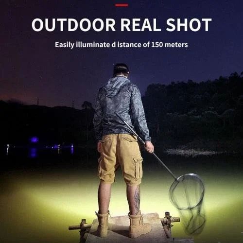 5 LED Headlamp Rechargeable Powerful Head Lamp with Built-in Battery Outdoor Camping Headlight Head Flashlight Head Light