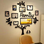 3d wall art family tree |  Wooden Family Tree Photo Wall decoration