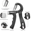 Hand Grip Strengthener Adjustable Resistance Wrist Strengthener Forearm Gripper Hand Workout Strength Trainer | With Counter (Random colour)