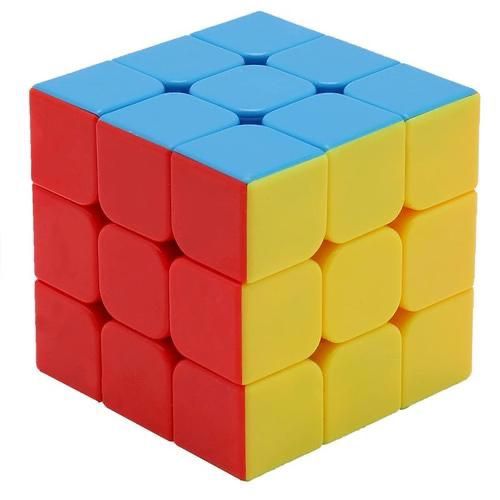Rubic cube 3x3 for kids Magic Speed Square Cube Puzzle Toys High Quality With Box (Random color)