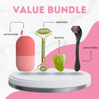 Combo pack Marble Jade Roller WITH STONE   MARBLE  | Ice Roller Facial Massage | Derma Roller [Pack of 3]