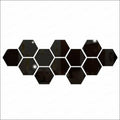 (pack of 12)  3d acrylic Hexagon Simple Mirror-Surface Geometric DIY Art Mural for Home Decoration Wall