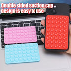 Mobile Phone Silicone Suction Cup Square Mobile Phone Single-Sided Case Anti-Slip Holder Mount Suction (random color)