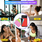 Mobile Phone Silicone Suction Cup Square Mobile Phone Single-Sided Case Anti-Slip Holder Mount Suction (random color)