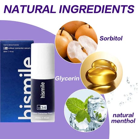 Teeth Brightening Hismiles V34 Colour Corrector Serum - 30ml | Best Quality Serum For Teeth Brightening