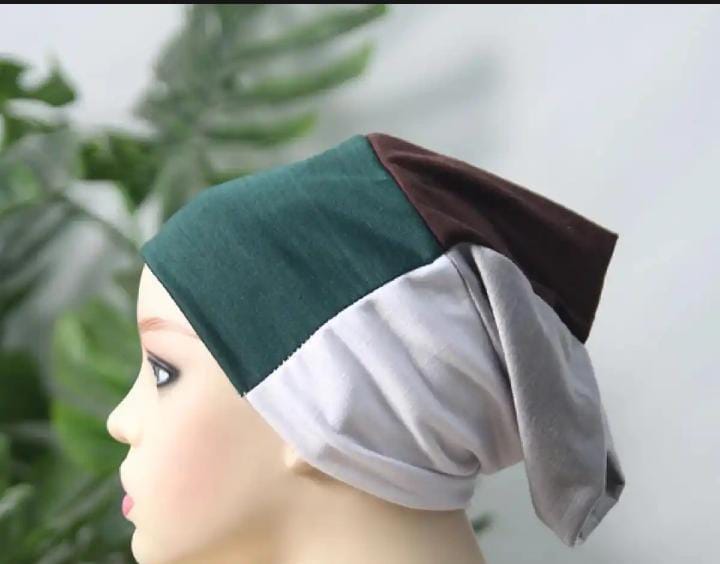 Multicolor Women’s Jersey 4-in-1 Underscarf Tube Cap – Soft, Stretchable Hijab Inner (Random color)
