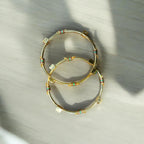 Indian Gold Plated AD Zircon MinaKari Banlges For Womens