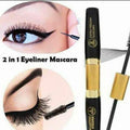 2 in 1 Waterproof Eyeliner Mascara   Professional Strokes