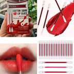 20 Pcs Long Lasting Cotton Bud Lipstick Lip Tint Multicolor