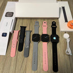 Apple logo series 9 Smart Watch- With 2 Straps - Premium Quality Apple Logo Smart Watch With 49mm Big Display(random color )
