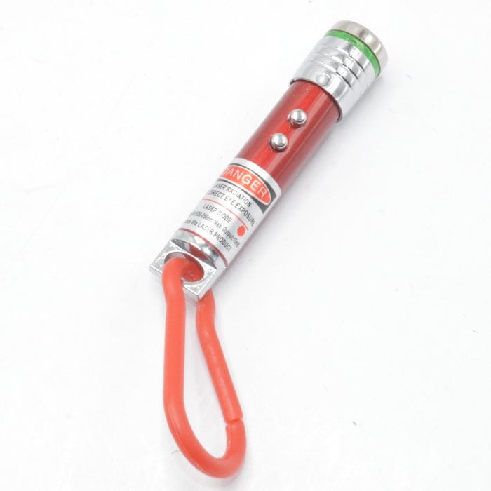Pack of 10 Laser LED Light with Key Chain | Mulituse Laser Pointer (random color)