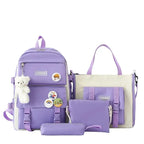 4-Piece School Bag Set: Stylish &amp; Practical new arrival 2024