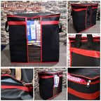 Black Storage Blanket Bag Organizer Folding Bag Organizer, Cloth Storage Boxes For Wardrobe