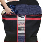 Black Storage Blanket Bag Organizer Folding Bag Organizer, Cloth Storage Boxes For Wardrobe )