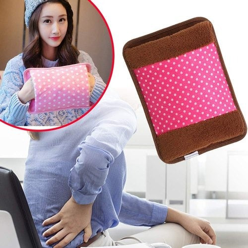 Electric Hot Water bag Heat Pad (Heat Bag) For Pain Relief  velvet cloth type also used for hand warmer – Multicolour