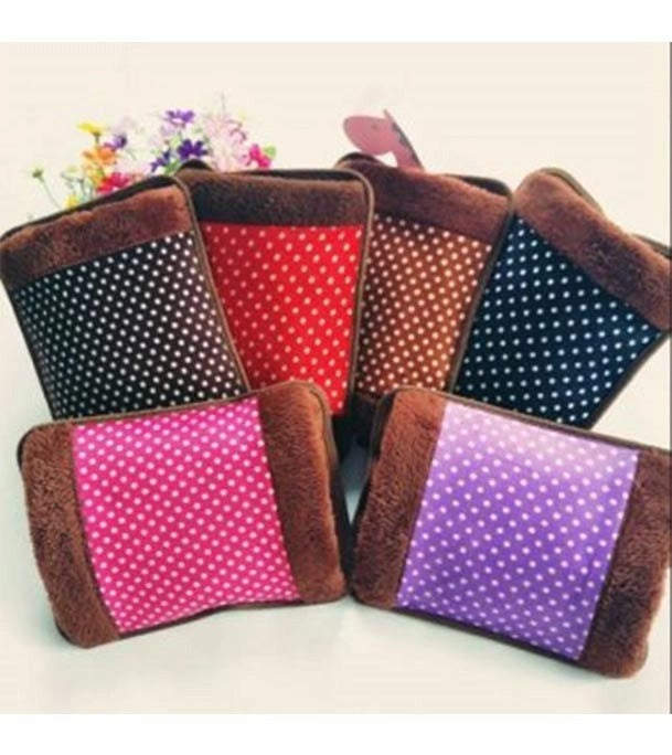 Electric Hot Water bag Heat Pad (Heat Bag) For Pain Relief  velvet cloth type also used for hand warmer – Multicolour