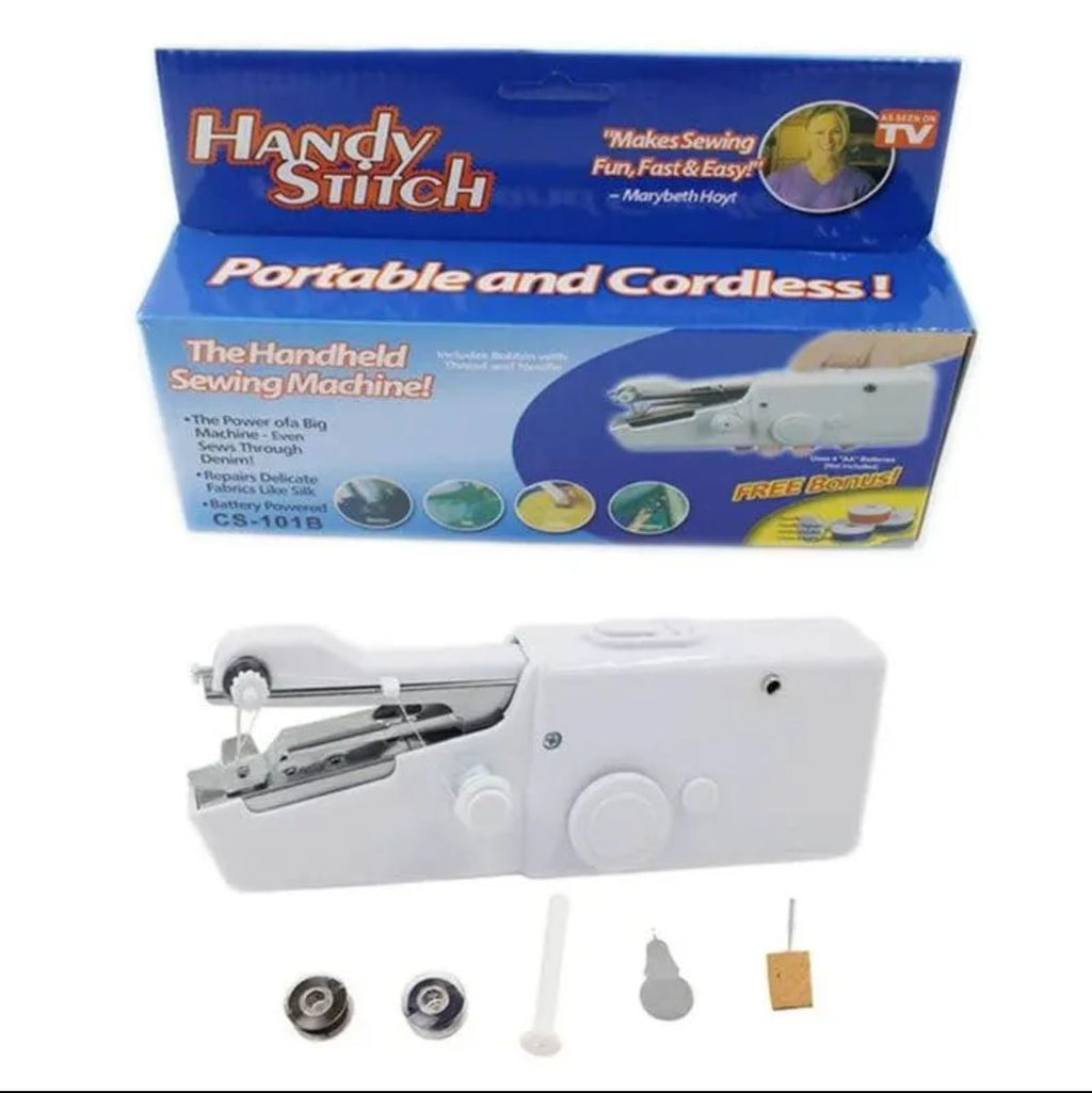 Handy Stitch – Portable Cordless Sewing Machine for Quick Repairs on All Fabrics | Best Quality Sewing Portable Machine