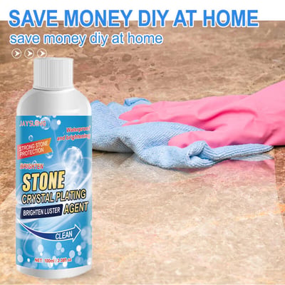 Stone Crystal Plating Cleaner Agent Stonework Polishing And Coating Agent Marble Tile Anti-Corrosion Incremental Crystal Stone Stain Remover With Box 100ml