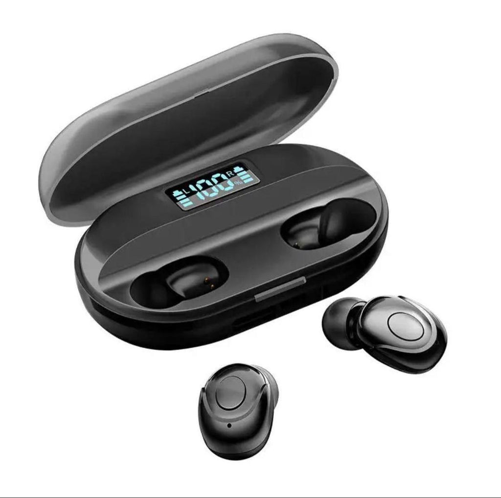 T2 TWS Wireless Earbuds Bluetooth 5.1 with LED Indicator, Type-C Charging Case, Noise Reduction & Long Battery Backup