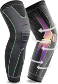 1 PCS Compression Knee Pads Support Sleeve Protector Elastic Kneepad Brace Spring Support Volleyball Running Silicone Long Full Legs Sleeve Arthritis Running Gym Sport