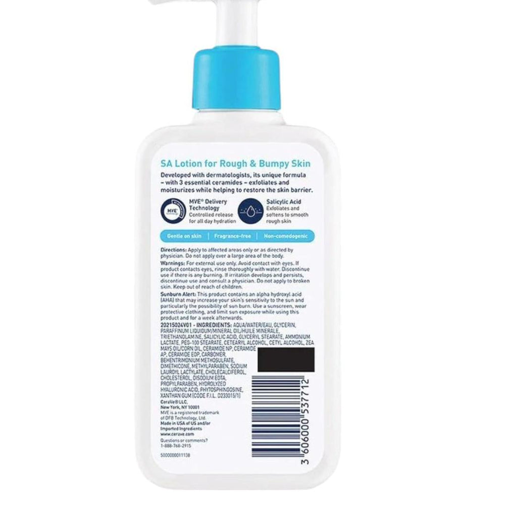 CeraVe SA Lotion For Rough and Bumpy Skin for Making it More Hydrated - 237Ml
