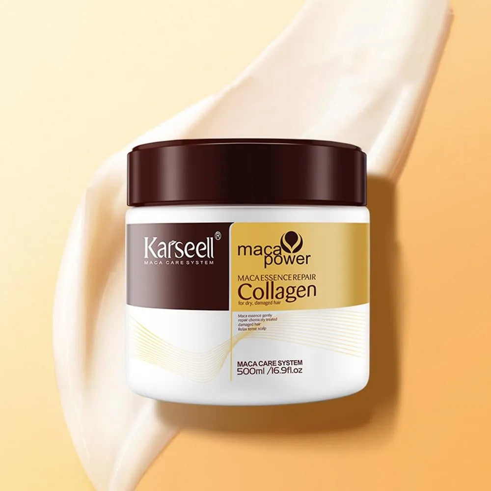 Sealed Packed Karseell Hair Mask Collagen Treatment Cream – Argan Oil &amp; Maca Essence, 16.9 OZ 500ml
