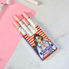 4 Pcs High Pigment Warda Beauty Little Smoke Mate Lipstick - Random Color