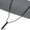 Pack Of 2  Boys Bar Necklace Materials Stainless Steel