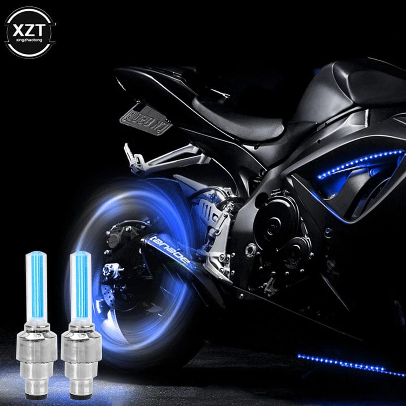 Pack of 2 Car Wheel LED Light And Motorcycle Bike Light Wheel Light | Led neon light (Random Color)