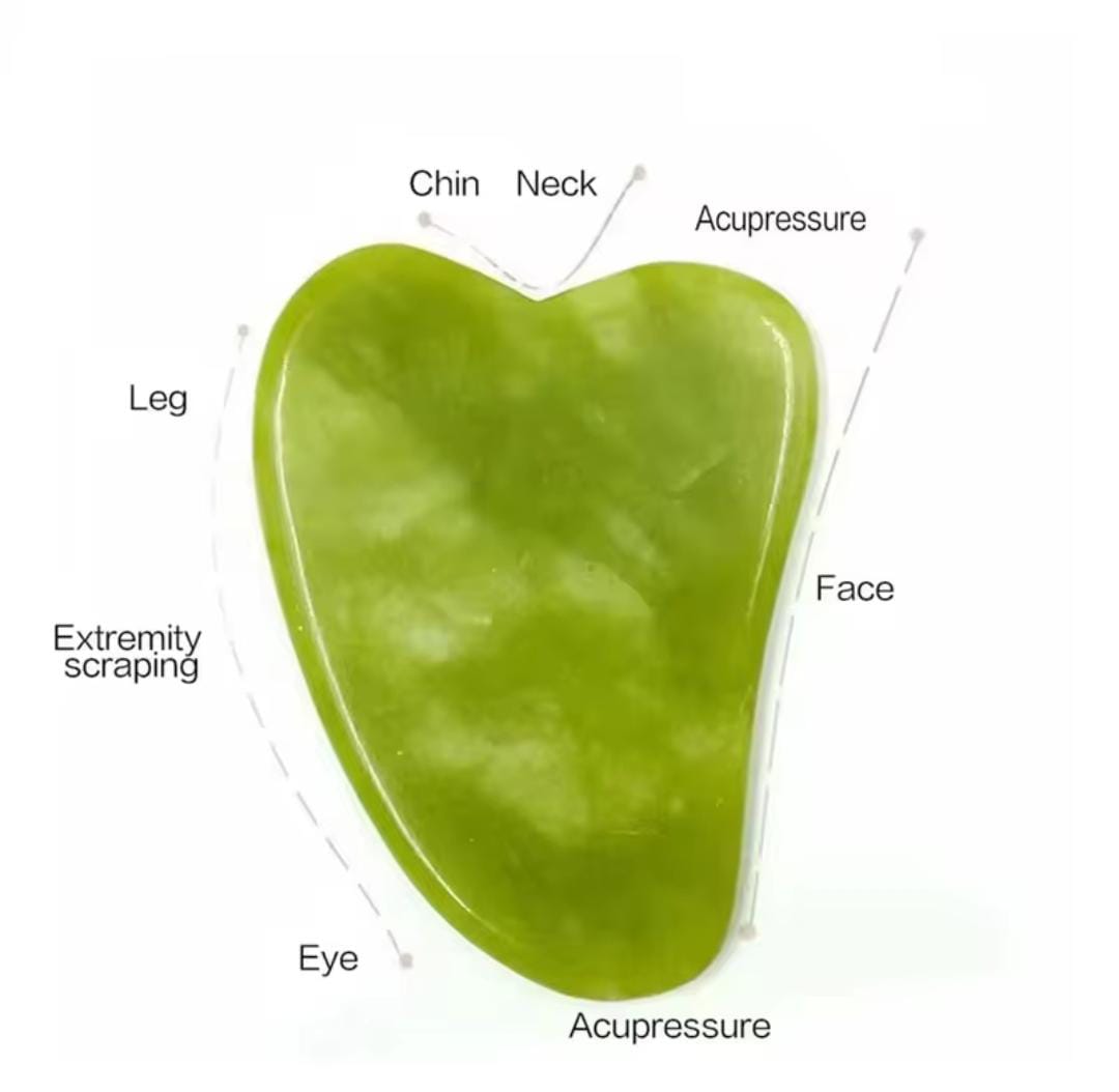 Flawless Jade Roller With Guasha (Marble Stone) Stimulates healthier skin