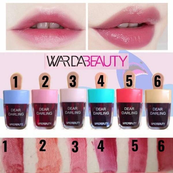 Pack of 6 Dear Darling WardaBeauty Ice cream Lip and cheek Tint Long-lasting Lip Tint (Random Color))