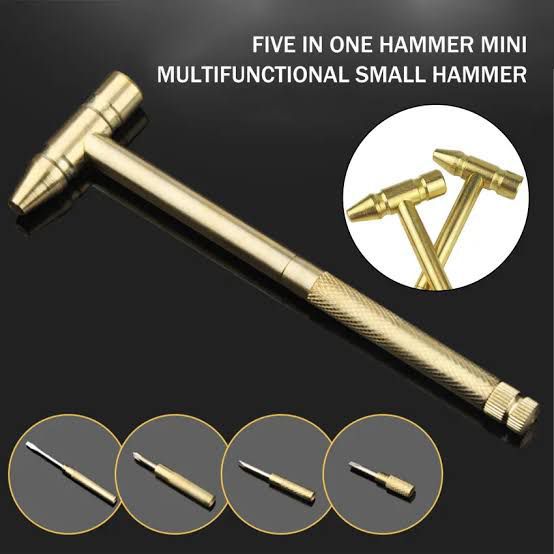 5 in1 Multifunction Mini Craft Strong Hammer and Screwdriver Hand Tools Set