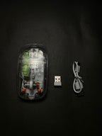 RGB Wireless Transparent Mouse Dual-Mode Rechargeable Mouse With LED lights