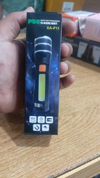 P50 super light rechargeable flashlight - Super bright Led Light - zoomable Rechargeable torch 3 mode