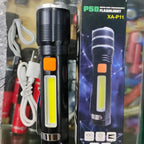 P50 super light rechargeable flashlight - Super bright Led Light - zoomable Rechargeable torch 3 mode