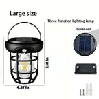Solar Wall Lights Outdoor,Solar Camping Lights with 3 Lighting Modes &amp; Motion Sensor, Waterproof LED Solar Camping Lantern Lamp
