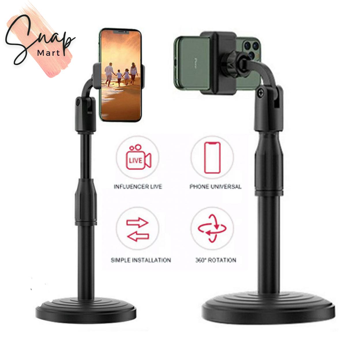 Multifunction Mobile Tripod Stand Mini Tripod Stand Mobile Holder Adjustable Height &amp; Angle Phone Holder