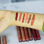 Pack Of 6 Nude High Pigment Matte Lipgloss Soft &amp; Matte Texture Hydrating Lipgloss (Random Color)