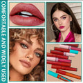 Pack of 6 High Pigment Long Lasting Matte Lipgloss Soft &amp; Matte Texture Hydrating Lipgloss (Random Color)